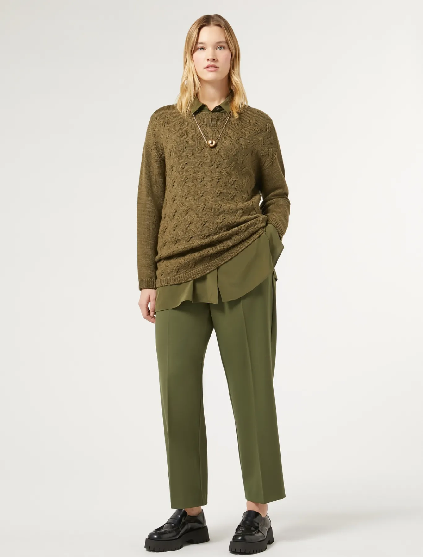 Marina Rinaldi Camicie & Bluse | Camicie & Bluse*Camicia in seta VERDE
