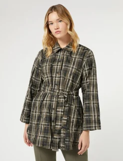 Marina Rinaldi Camicie & Bluse | Camicie & Bluse*Camicia in taffettà jacquard VERDEKAKI