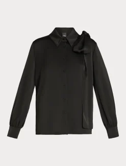 Marina Rinaldi Selezione Elegante | Collezione Elegante*Camicia in tessuto tecnico NERO