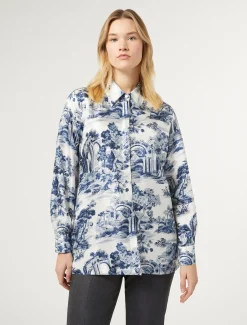 Marina Rinaldi Camicie & Bluse | Camicie & Bluse*Camicia in twill di seta BIANCOBLU