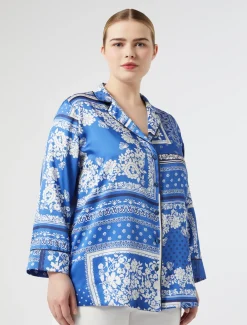Marina Rinaldi Camicie & Bluse | Camicie & Bluse*Camicia in twill stampato AZZURRO