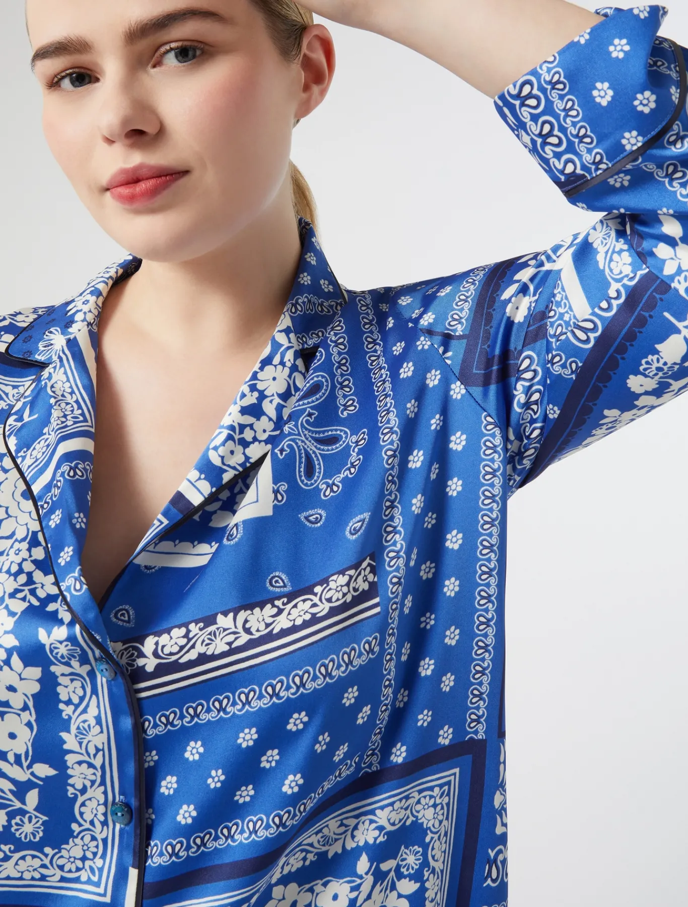 Marina Rinaldi Camicie & Bluse | Camicie & Bluse*Camicia in twill stampato AZZURRO