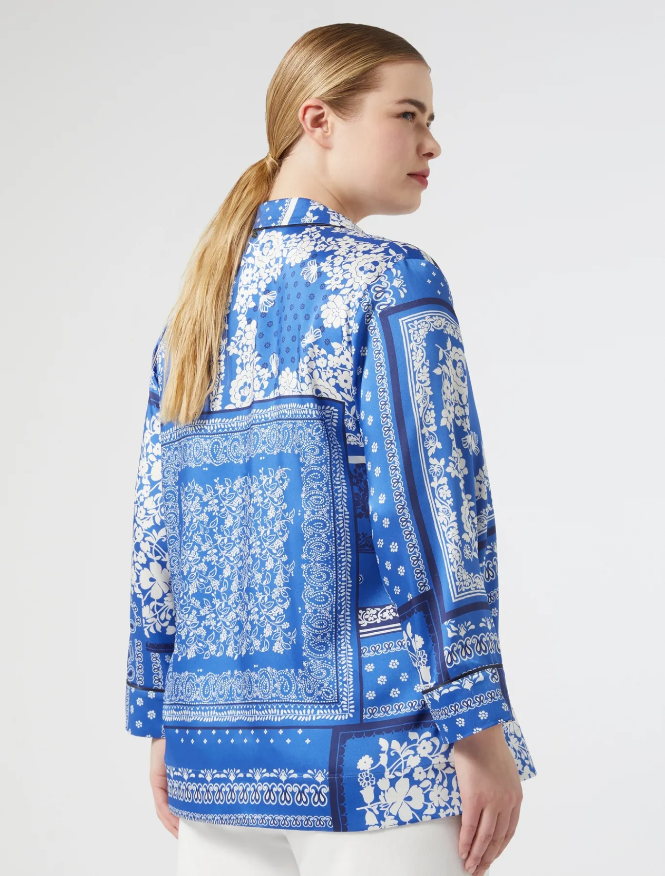 Marina Rinaldi Camicie & Bluse | Camicie & Bluse*Camicia in twill stampato AZZURRO