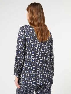 Marina Rinaldi Camicie & Bluse | Camicie & Bluse*Camicia in twill stampato BLUMARINO