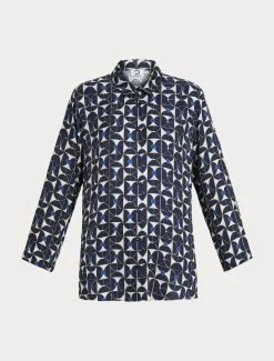 Marina Rinaldi Camicie & Bluse | Camicie & Bluse*Camicia in twill stampato BLUMARINO