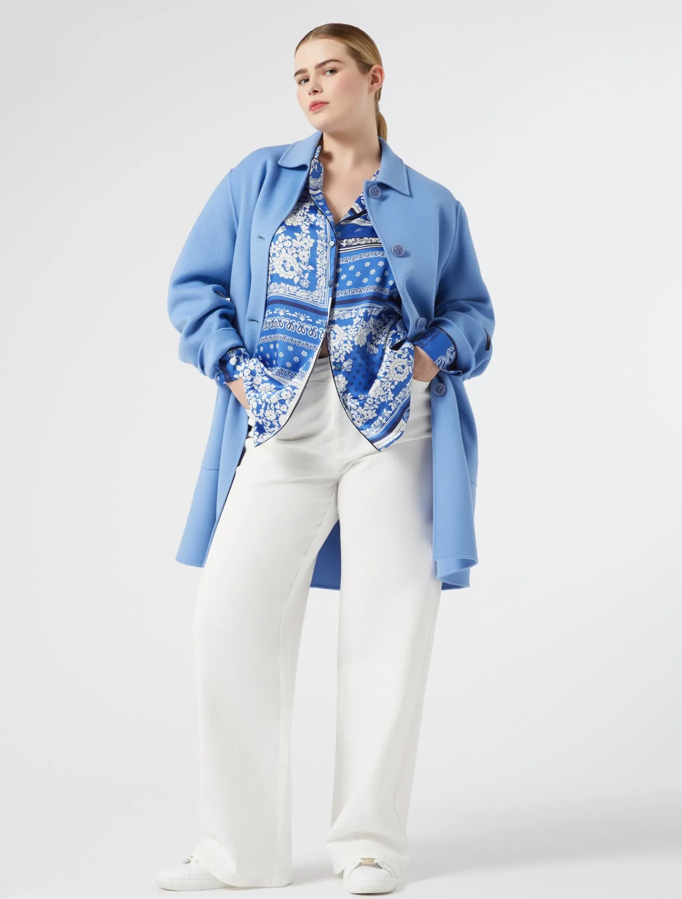 Marina Rinaldi Camicie & Bluse | Camicie & Bluse*Camicia in twill stampato AZZURRO