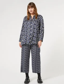Marina Rinaldi Camicie & Bluse | Camicie & Bluse*Camicia in twill stampato BLUMARINO