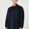 Marina Rinaldi Camicie & Bluse | Camicie & Bluse*Camicia in velluto BLU