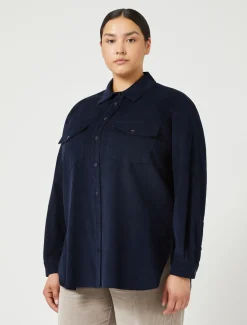 Marina Rinaldi Camicie & Bluse | Camicie & Bluse*Camicia in velluto BLU