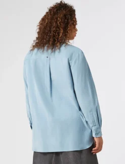 Marina Rinaldi Camicie & Bluse | Camicie & Bluse*Camicia in velluto AZZURRO