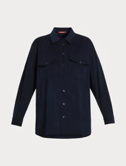 Marina Rinaldi Camicie & Bluse | Camicie & Bluse*Camicia in velluto BLU