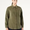 Marina Rinaldi Camicie & Bluse | Camicie & Bluse*Camicia in velluto di cotone VERDEKAKI