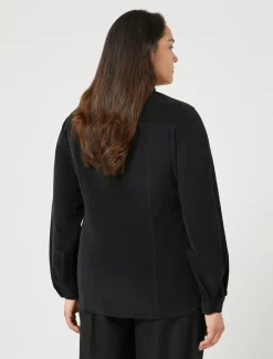 Marina Rinaldi Camicie & Bluse | Camicie & Bluse*Camicia in velluto di cotone NERO