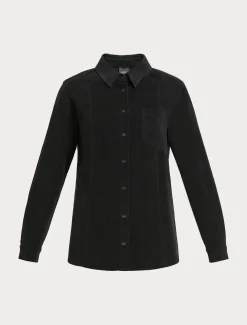 Marina Rinaldi Camicie & Bluse | Camicie & Bluse*Camicia in velluto di cotone NERO