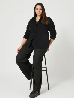 Marina Rinaldi Camicie & Bluse | Camicie & Bluse*Camicia in velluto di cotone NERO