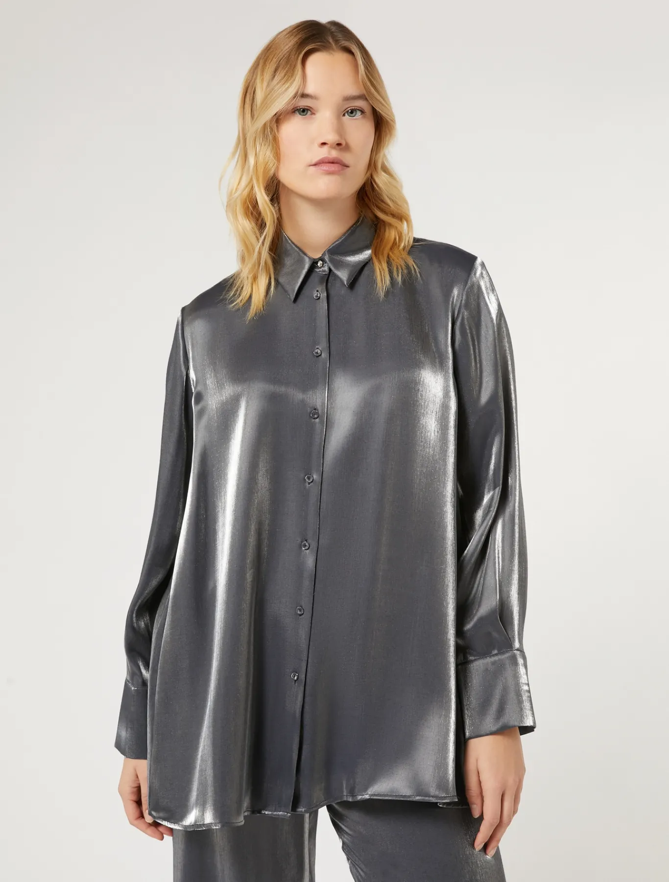 Marina Rinaldi Bluse | Selezione Elegante*Camicia in viscosa BLUMARINO