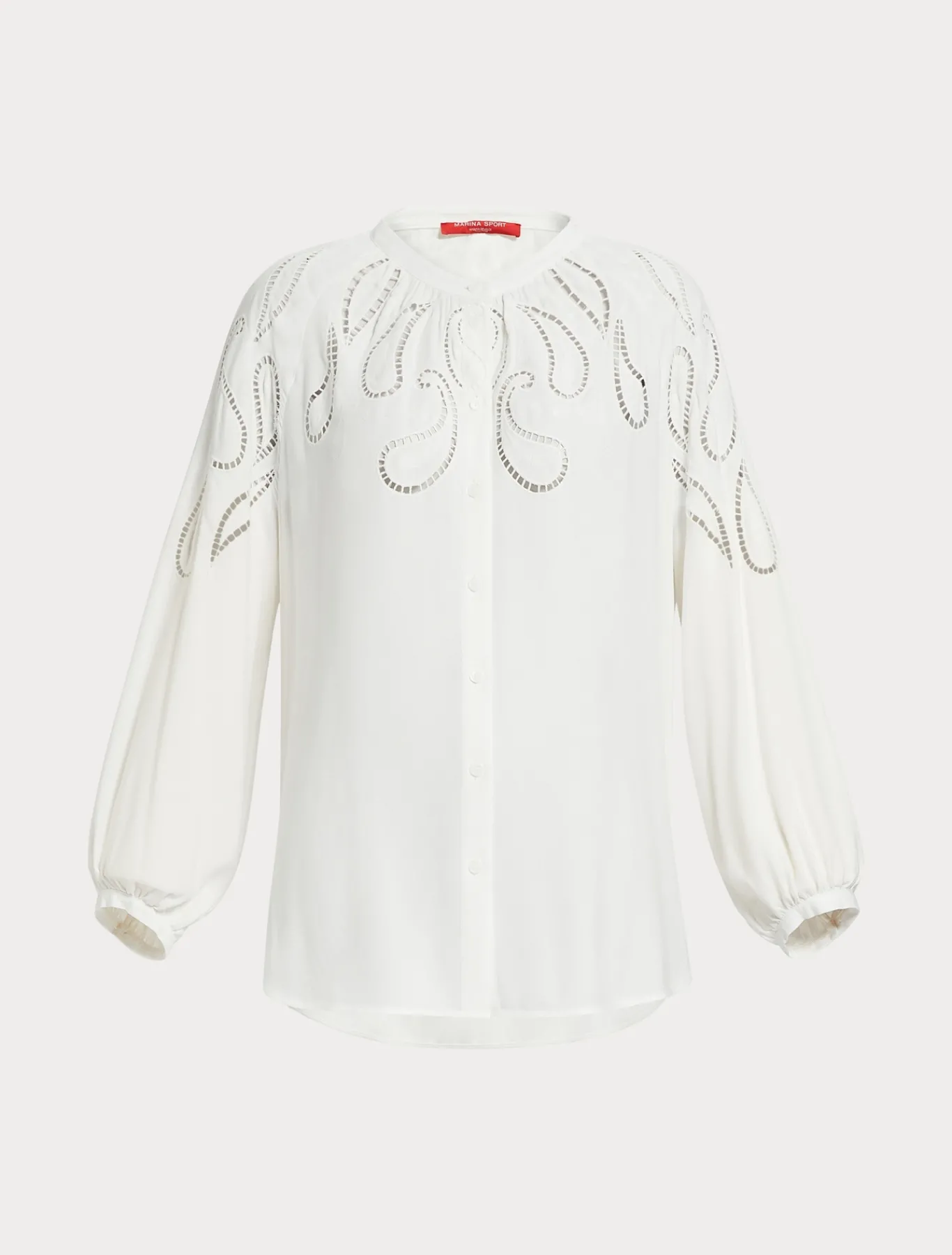 Marina Rinaldi Camicie & Bluse | Camicie & Bluse*Camicia in viscosa con ricamo BIANCO