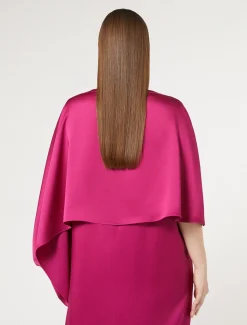 Marina Rinaldi Giacche | Accessori*Cappa in crêpe envers satin LAMPONE