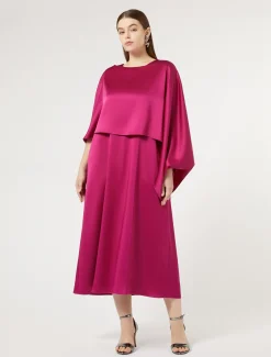 Marina Rinaldi Giacche | Accessori*Cappa in crêpe envers satin LAMPONE