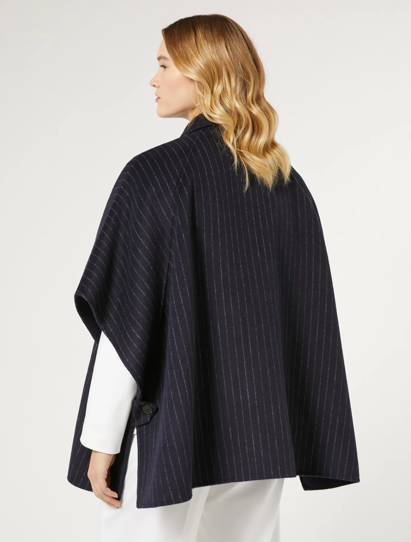 Marina Rinaldi Accessori | Accessori*Cappa in double di lana BLUMARINO