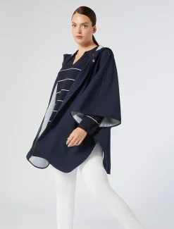 Marina Rinaldi Accessori | Accessori*Cappa in tela e jersey mélange BLUNOTTE