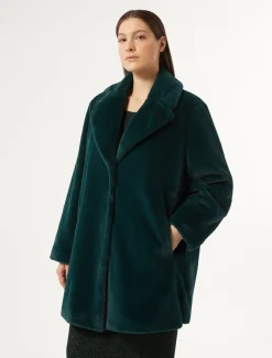 Marina Rinaldi Cappotti & Trench | Cappotti & Trench*Cappotto dalla texture soffice VERDEBOSCO