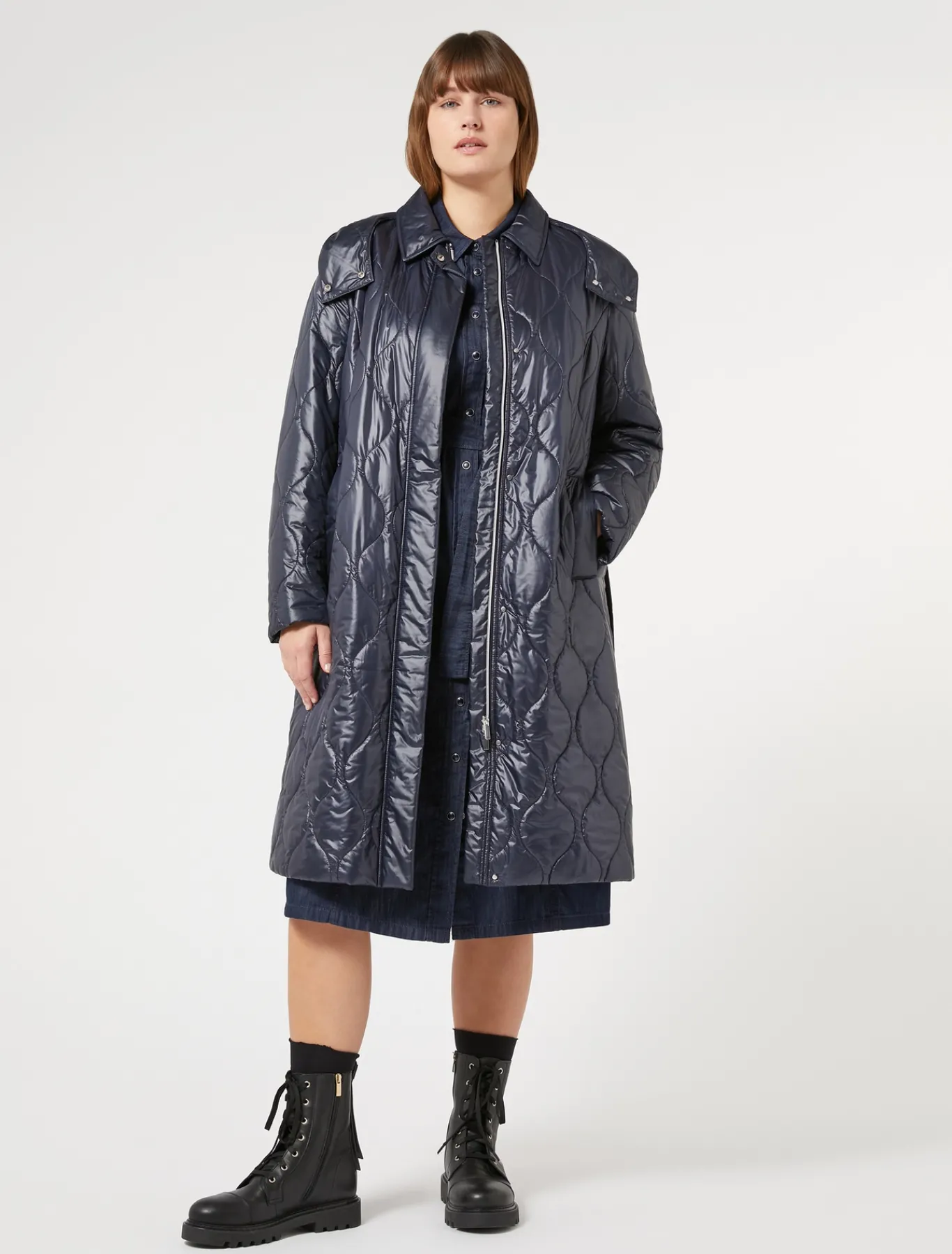 Marina Rinaldi Piumini | Piumini*Cappotto imbottito antigoccia BLUNOTTE