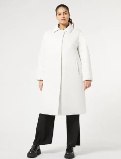 Marina Rinaldi Piumini | Piumini*Cappotto imbottito in raso antigoccia BIANCO