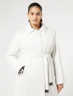 Marina Rinaldi Piumini | Piumini*Cappotto imbottito in raso antigoccia BIANCO