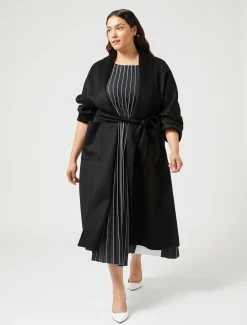Marina Rinaldi Cappotti & Trench | Cappotti & Trench*Cappotto in double di cachemire NERO