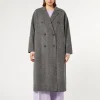 Marina Rinaldi Cappotti & Trench | Cappotti & Trench*Cappotto in double di lana con ricami BIANCONERO