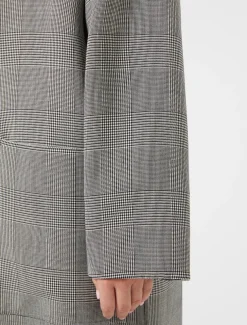 Marina Rinaldi Cappotti & Trench | Cappotti & Trench*Cappotto in double di lana check NEROBIANCO