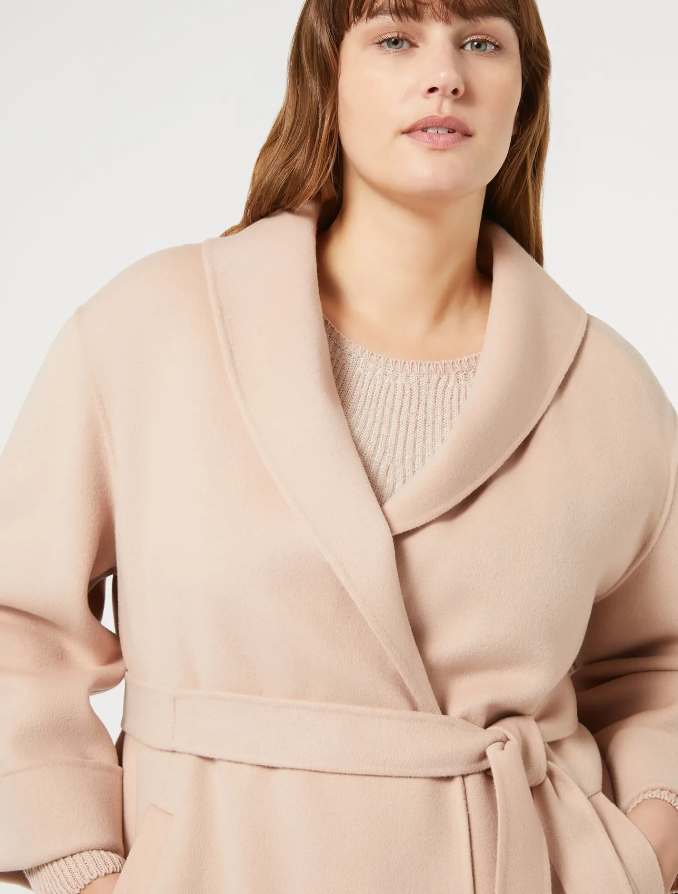 Marina Rinaldi Cappotti & Trench | Cappotti & Trench*Cappotto in double di lana e cachemire BIANCOAVORIO