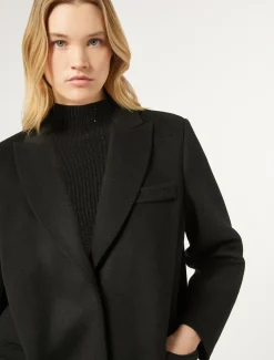 Marina Rinaldi Cappotti & Trench | Cappotti & Trench*Cappotto in double di lana NERO