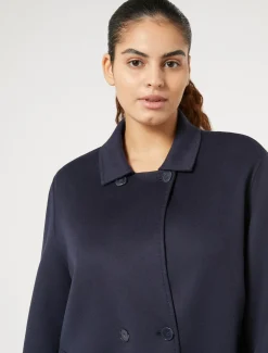 Marina Rinaldi Cappotti & Trench | Cappotti & Trench*Cappotto in double di lana e cachemire BLUNOTTE