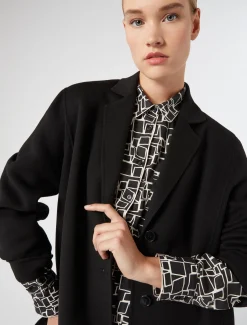 Marina Rinaldi Cappotti & Trench | Cappotti & Trench*Cappotto in double di lana e cachemire NERO