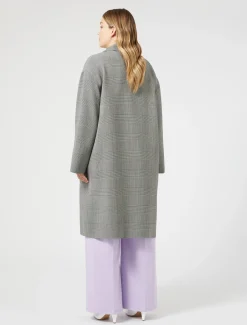 Marina Rinaldi Cappotti & Trench | Cappotti & Trench*Cappotto in double di lana check NEROBIANCO