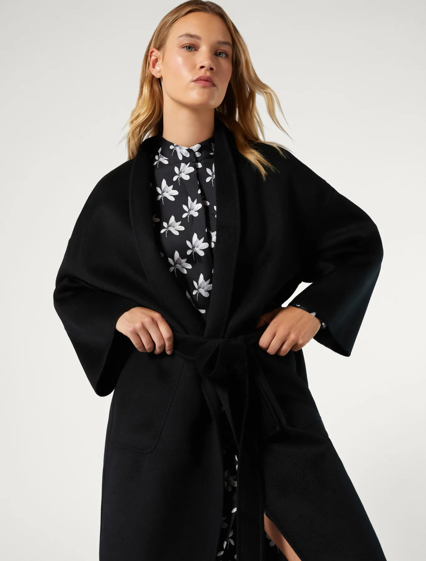 Marina Rinaldi Cappotti & Trench | Cappotti & Trench*Cappotto in double di lana NERO