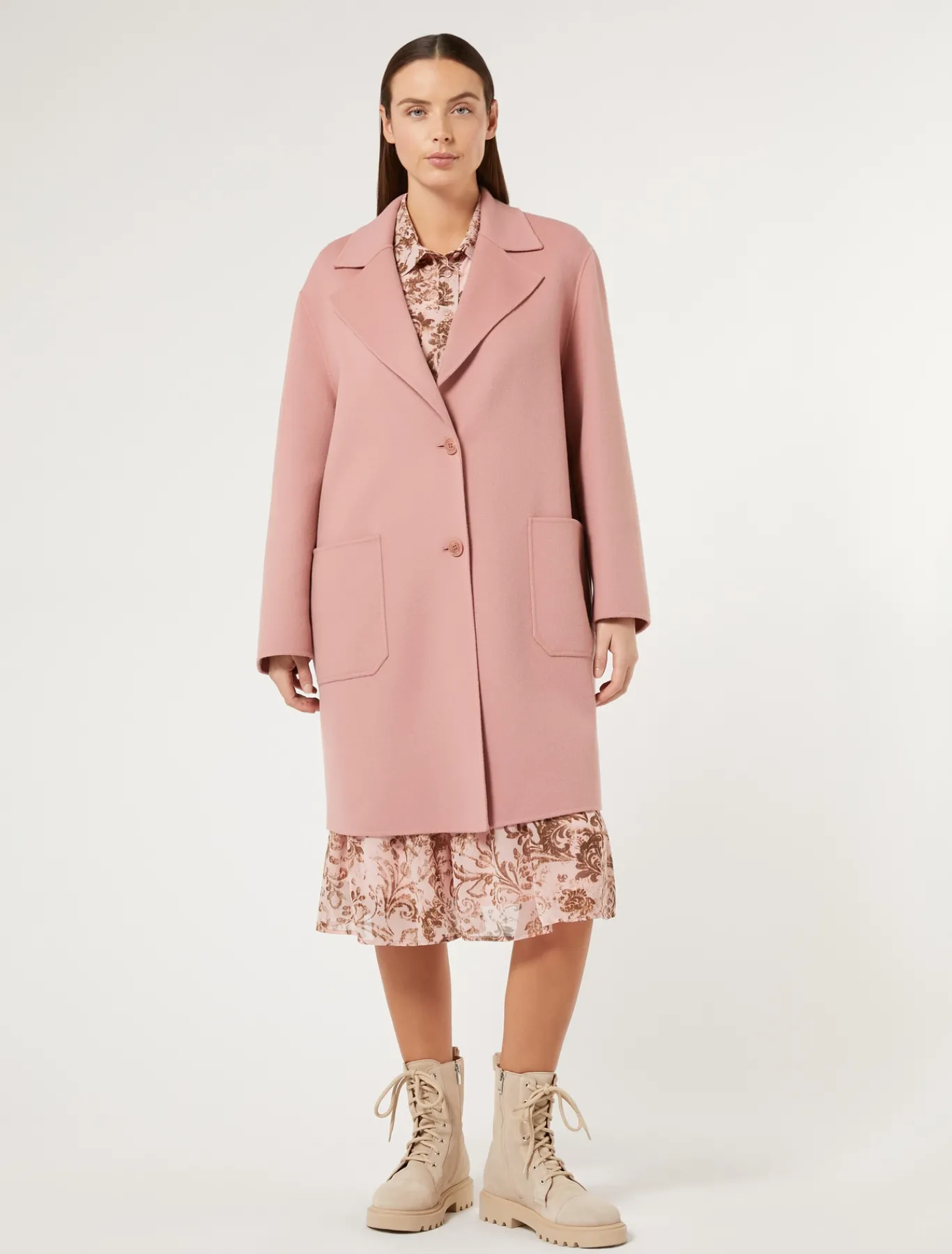 Marina Rinaldi Cappotti & Trench | Cappotti & Trench*Cappotto in double di misto lana ROSAANTICO