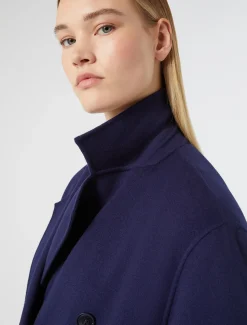 Marina Rinaldi Cappotti & Trench | Cappotti & Trench*Cappotto in double di misto lana BLU