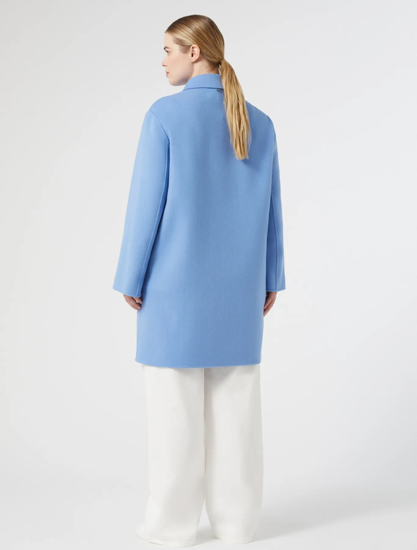 Marina Rinaldi Cappotti & Trench | Cappotti & Trench*Cappotto in double di misto lana AZZURRO