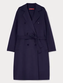 Marina Rinaldi Cappotti & Trench | Cappotti & Trench*Cappotto in double di misto lana BLU
