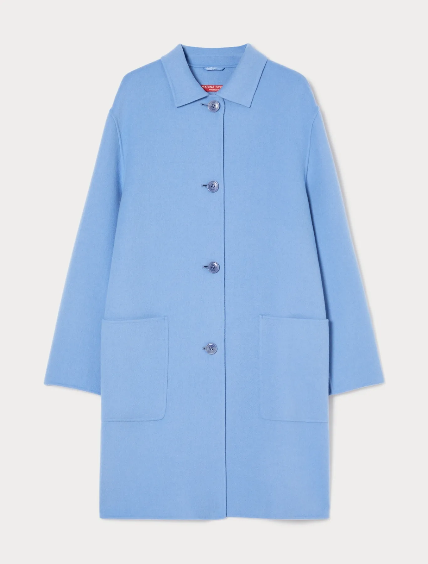 Marina Rinaldi Cappotti & Trench | Cappotti & Trench*Cappotto in double di misto lana AZZURRO