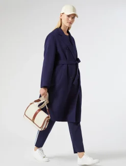 Marina Rinaldi Cappotti & Trench | Cappotti & Trench*Cappotto in double di misto lana BLU