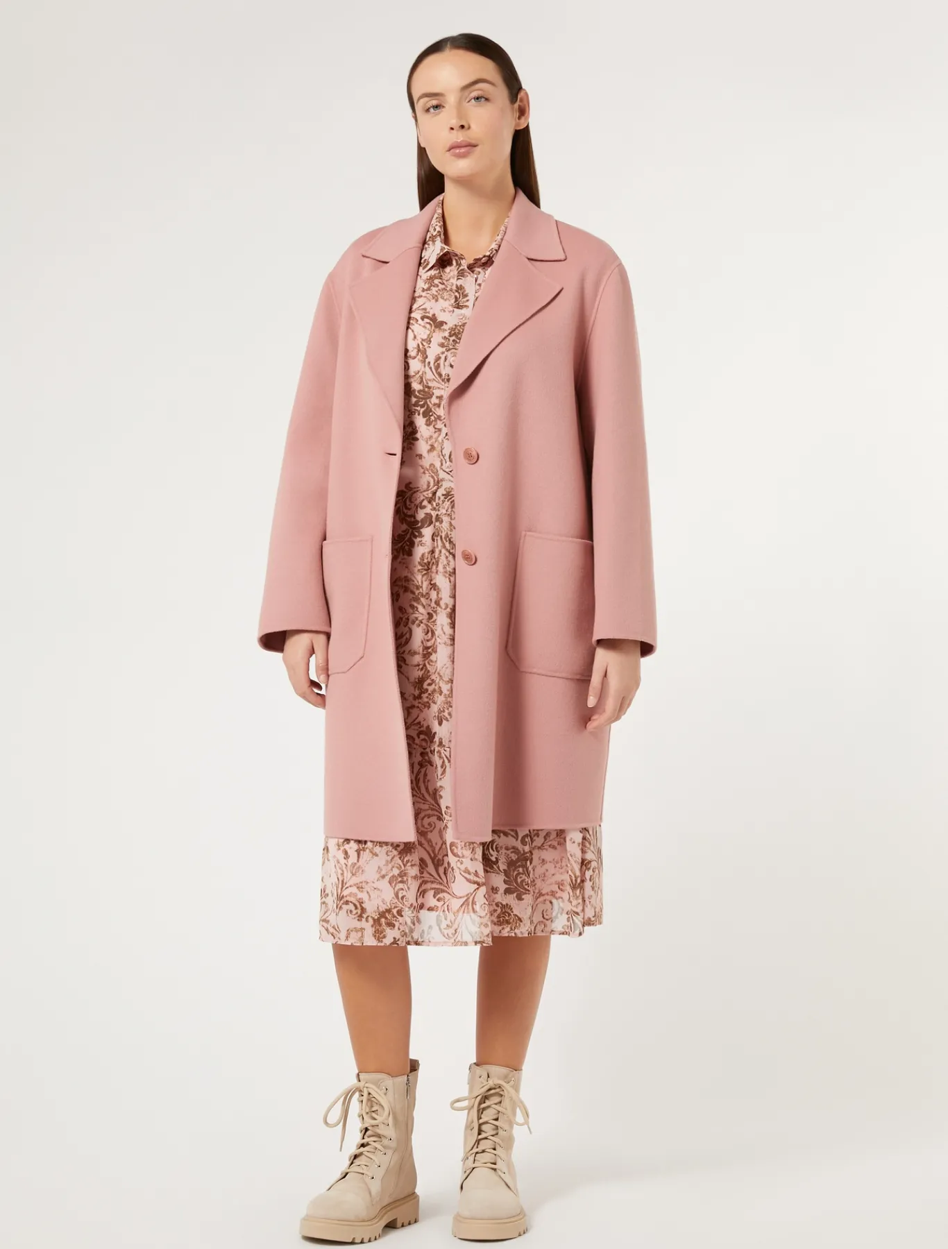 Marina Rinaldi Cappotti & Trench | Cappotti & Trench*Cappotto in double di misto lana ROSAANTICO