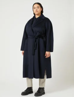 Marina Rinaldi Cappotti & Trench | Cappotti & Trench*Cappotto in double di pura lana BLUMARINO