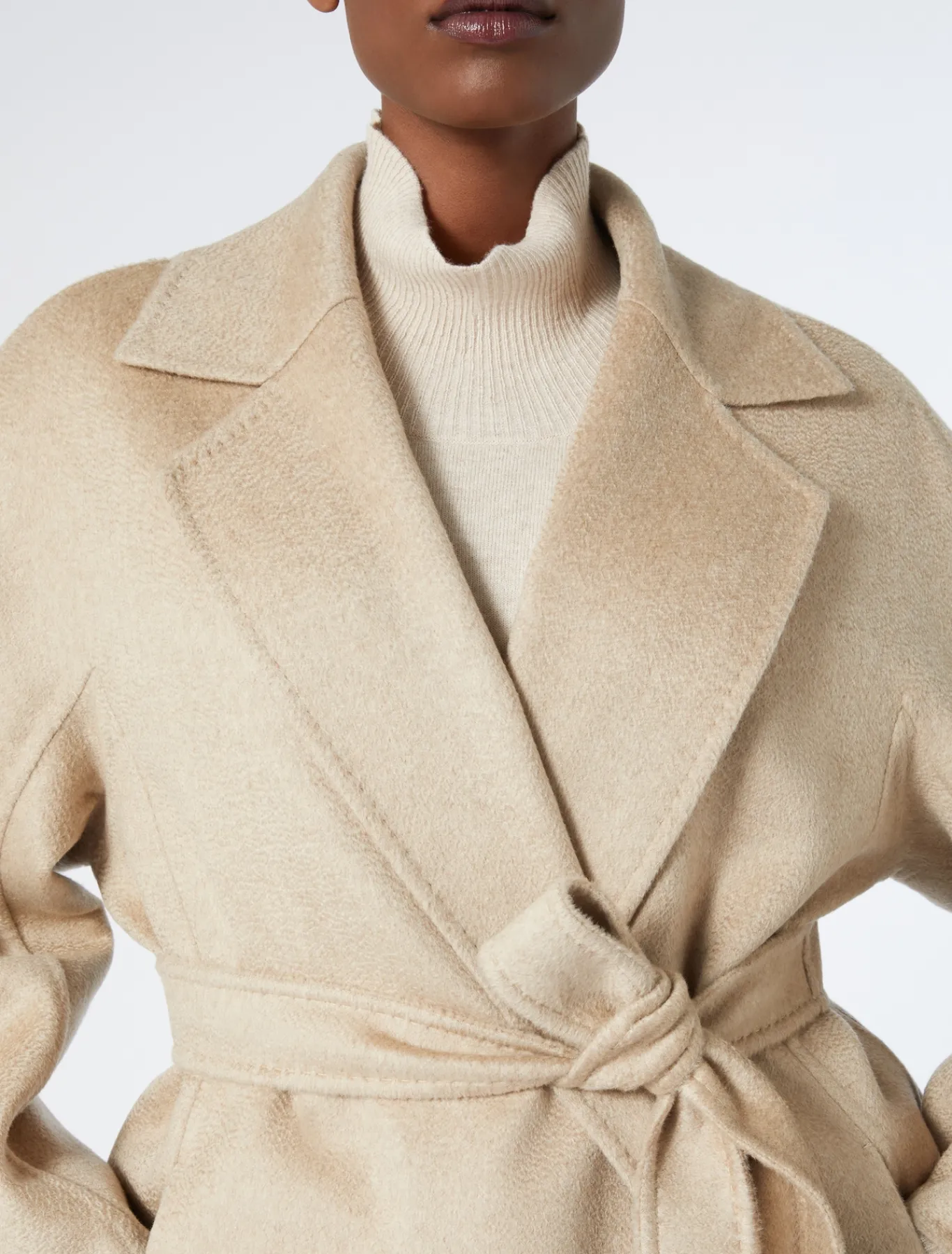 Marina Rinaldi Cappotti & Trench | Cappotti & Trench*Cappotto in double di puro cachemire NOCCIOLA