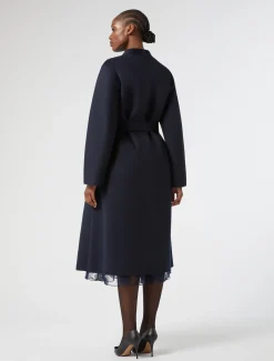 Marina Rinaldi Cappotti & Trench | Cappotti & Trench*Cappotto in double di pura lana BLUNOTTE