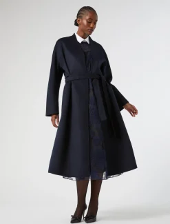Marina Rinaldi Cappotti & Trench | Cappotti & Trench*Cappotto in double di pura lana BLUNOTTE