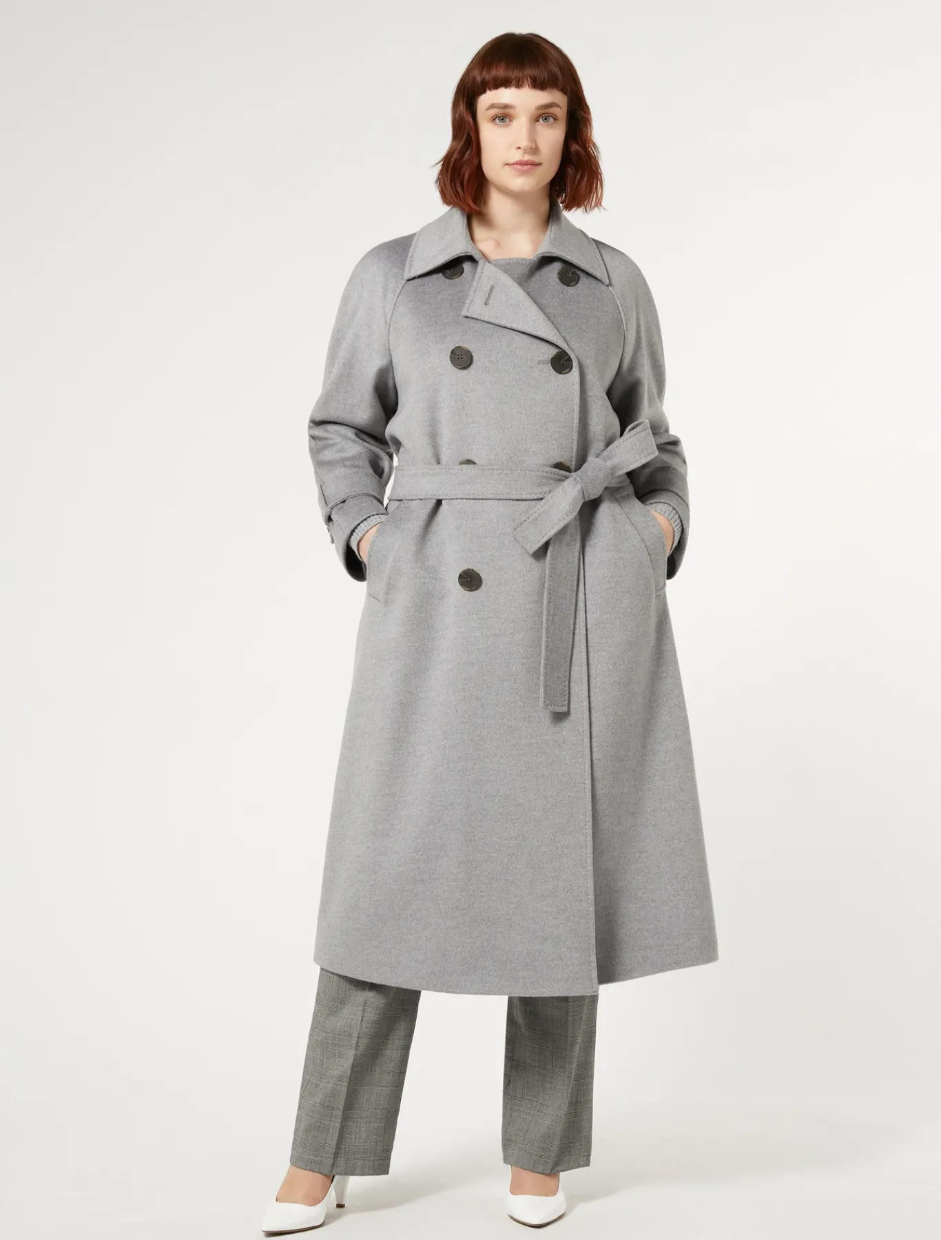 Marina Rinaldi Cappotti & Trench | Cappotti & Trench*Cappotto in drap di lana GRIGIOMEDIO